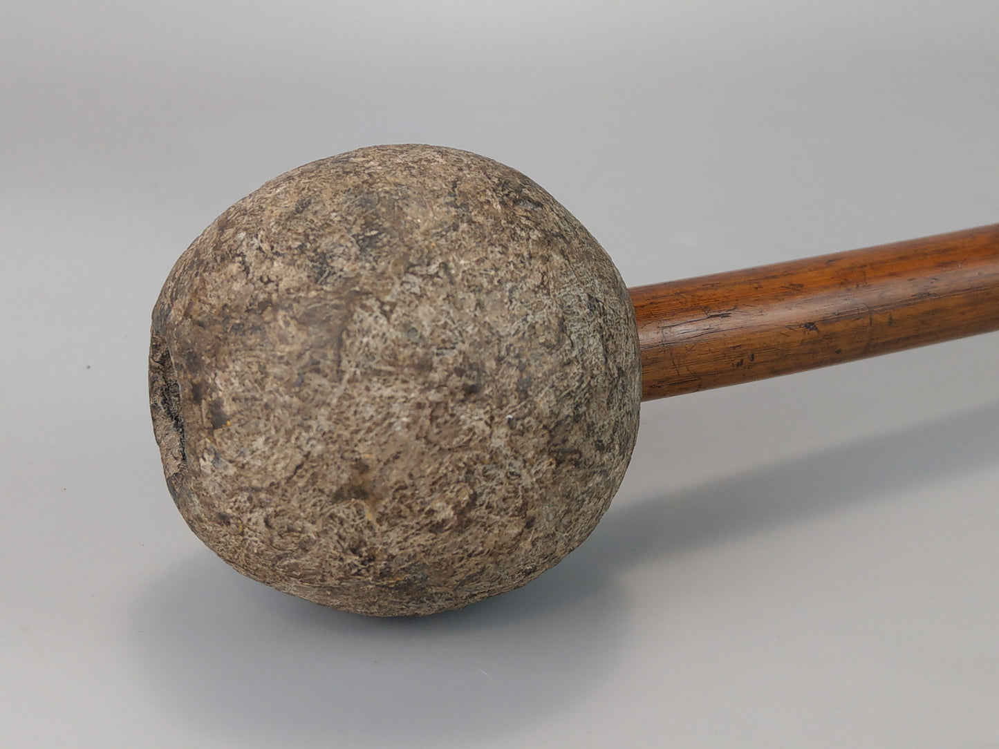 Japanese War Club Mace with stone or Kanabou Club Mace