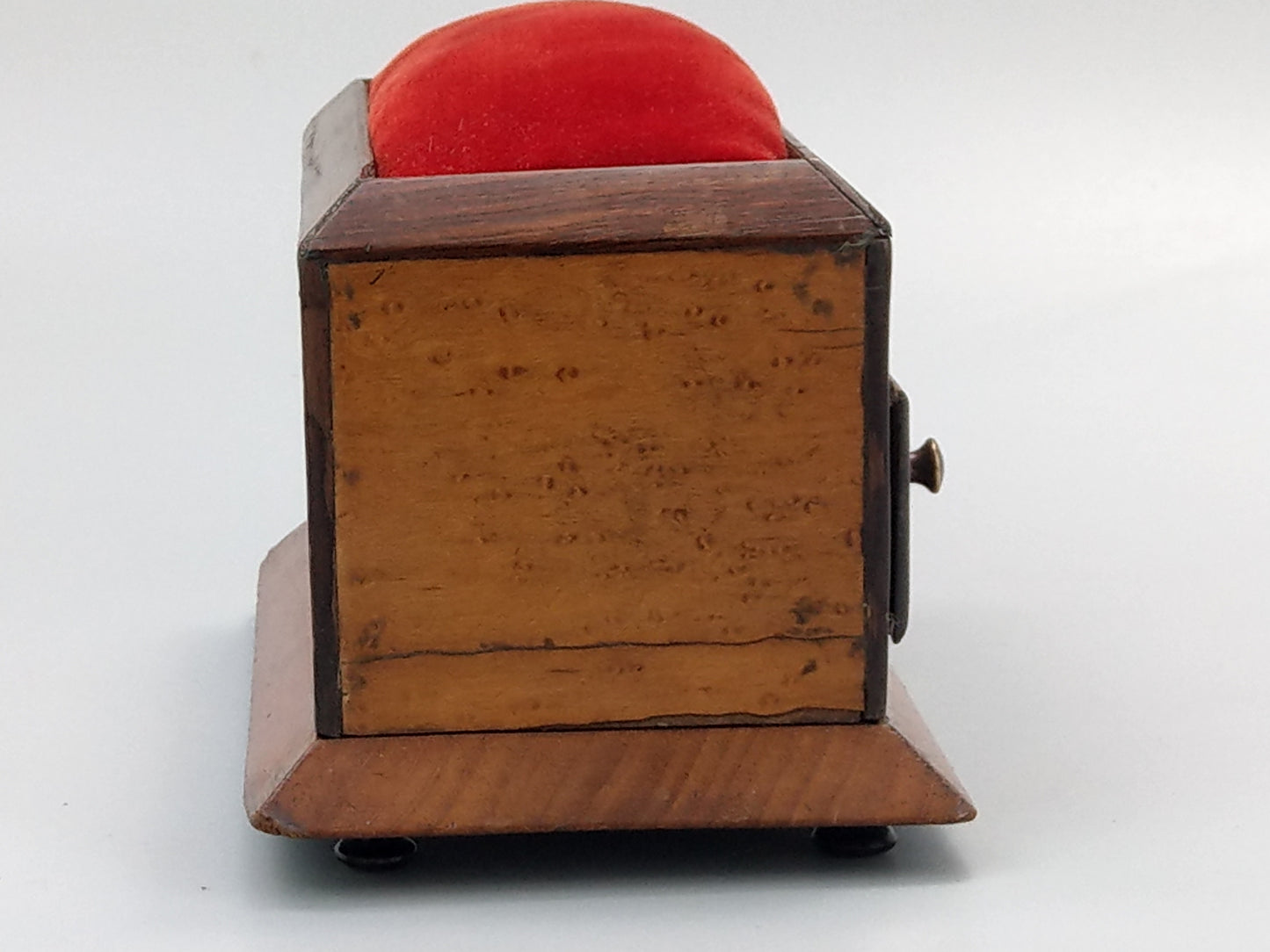 Desktop Victorian pincushion box with drawer