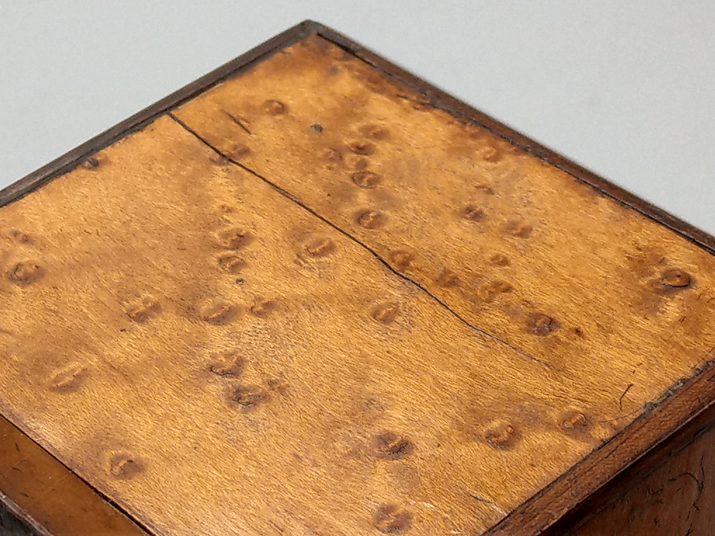 Desktop Victorian pincushion box with drawer