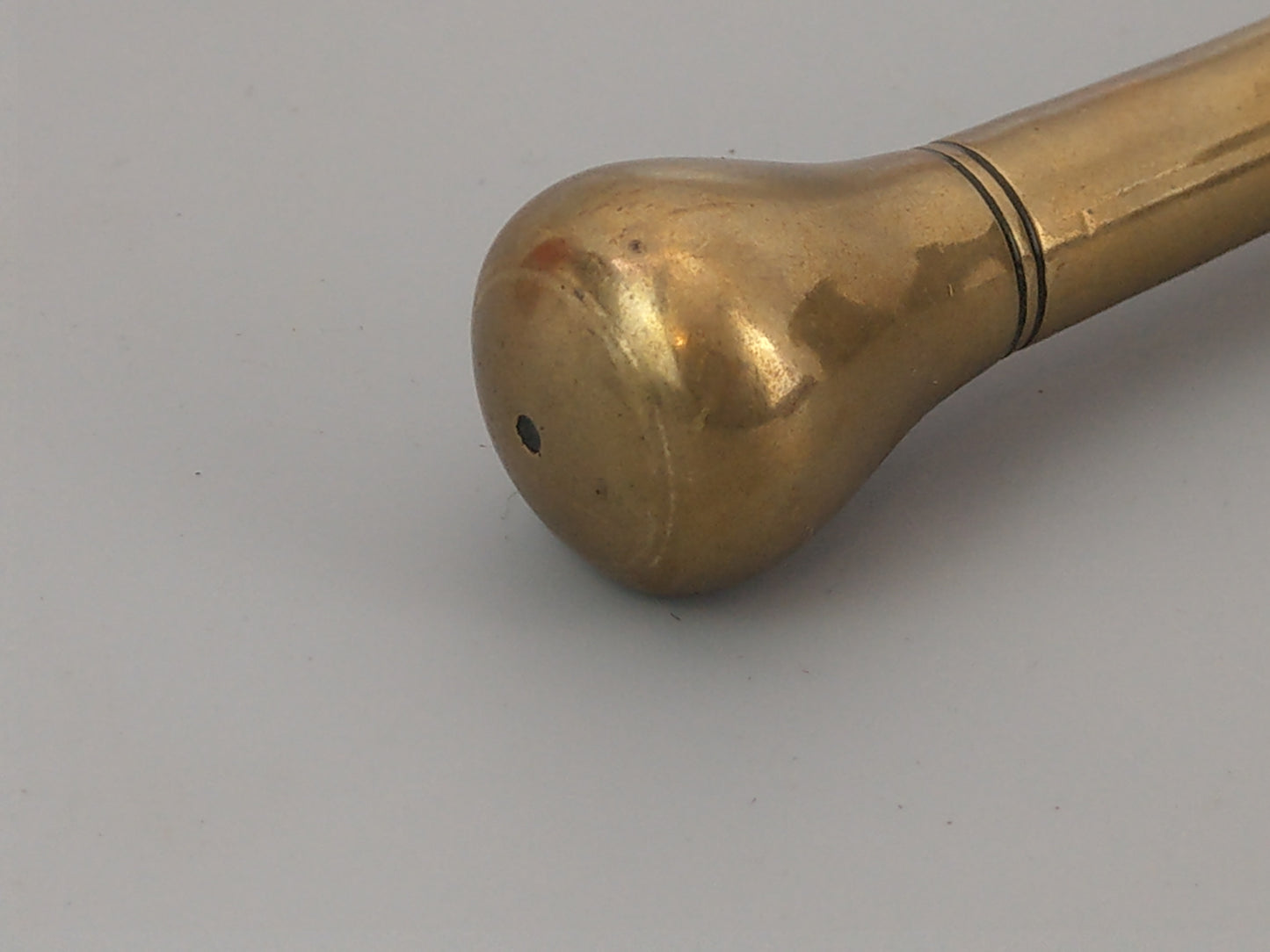 Antique Brass mortar and pestle bell shaped early 18th century