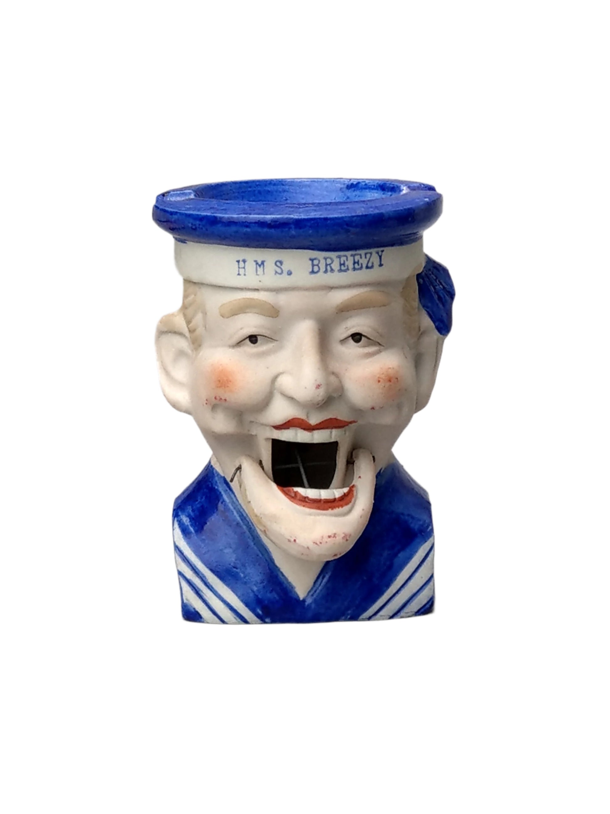 Sailor HMS Breezy Novelty Ashtray with Articulated Jaw