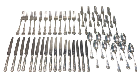 Silver plated Cutlery with King Pattern by Butcher and Swan Nottingham