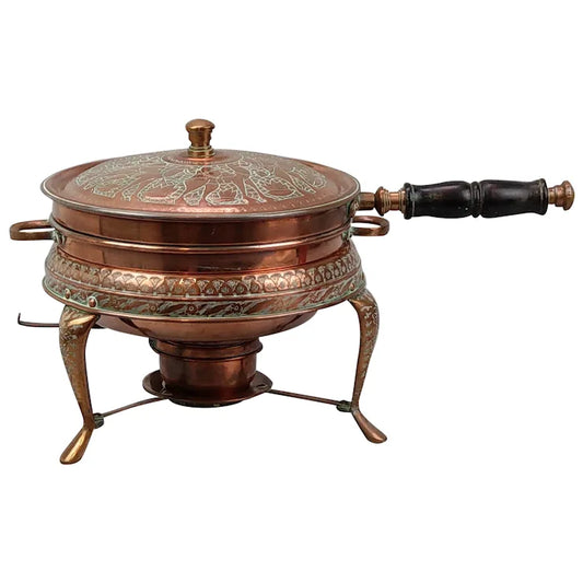 Vintage Food warmer copper Nader chafing dish Nader Factory copper