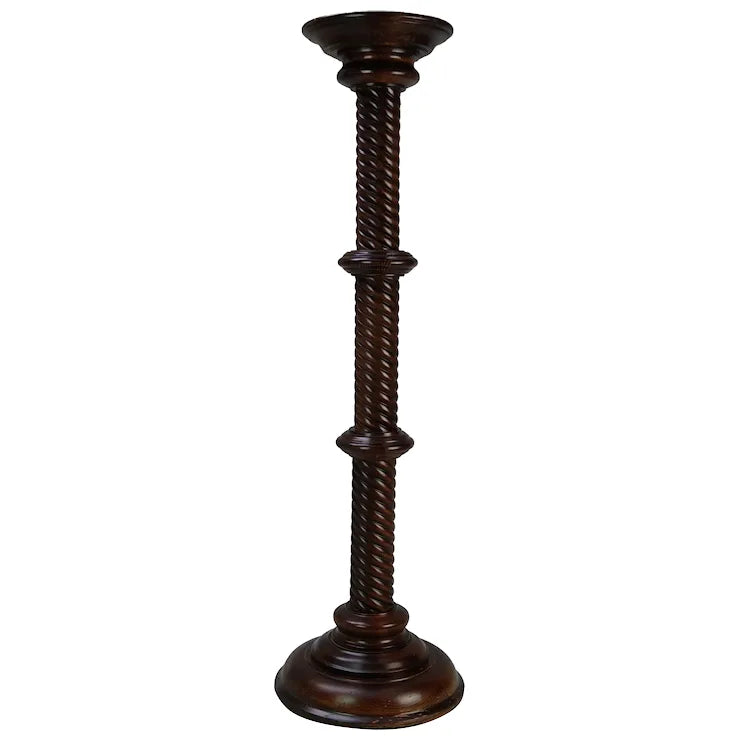 Enhance your home décor with this elegant Wooden Victorian Large Floor Torchiere Plant Stand 