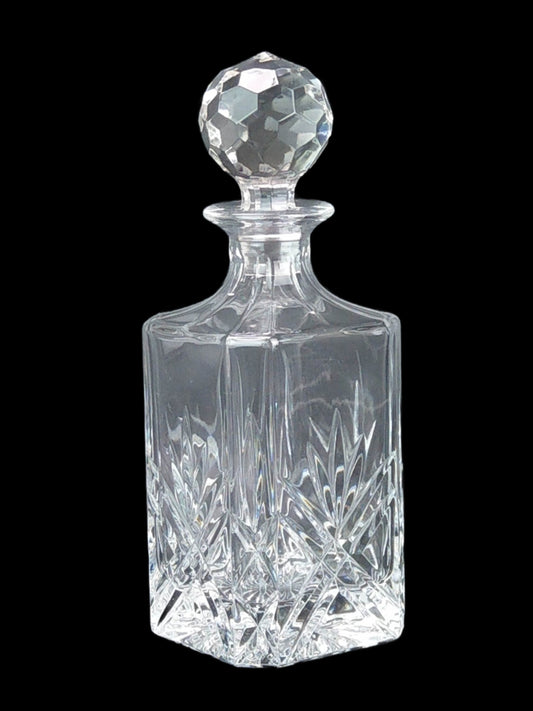 Vintage Crystal Whisky Decanter with prism cut stopper