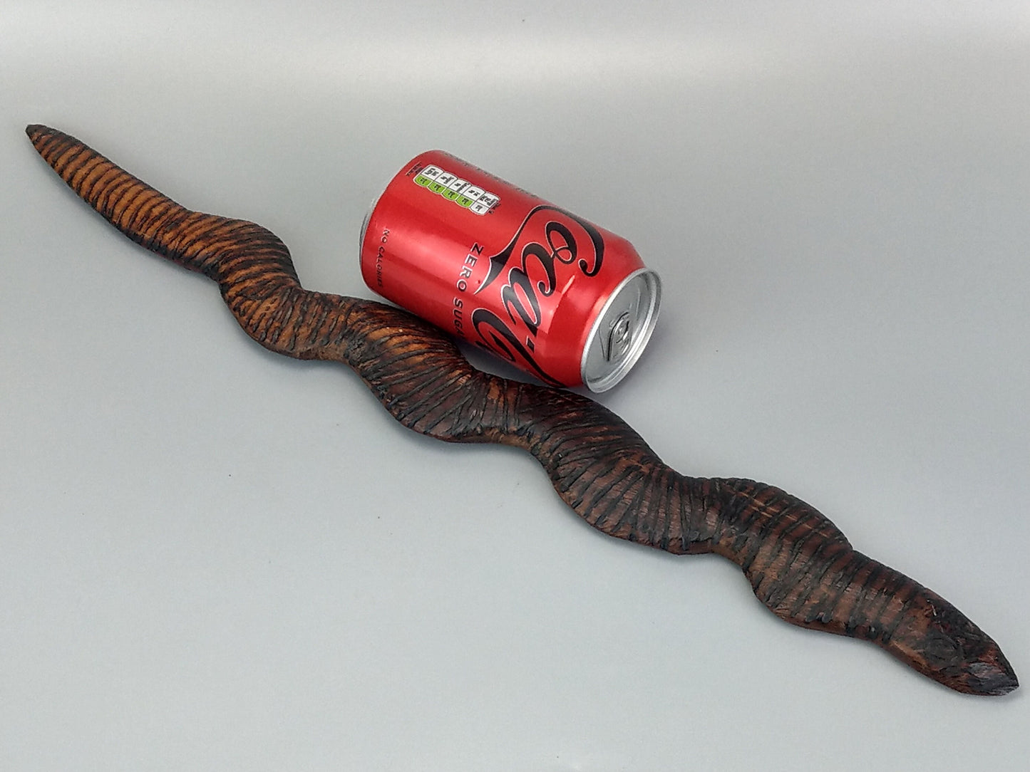 Aboriginal Art Wood Carved Snake Central Australia c1960