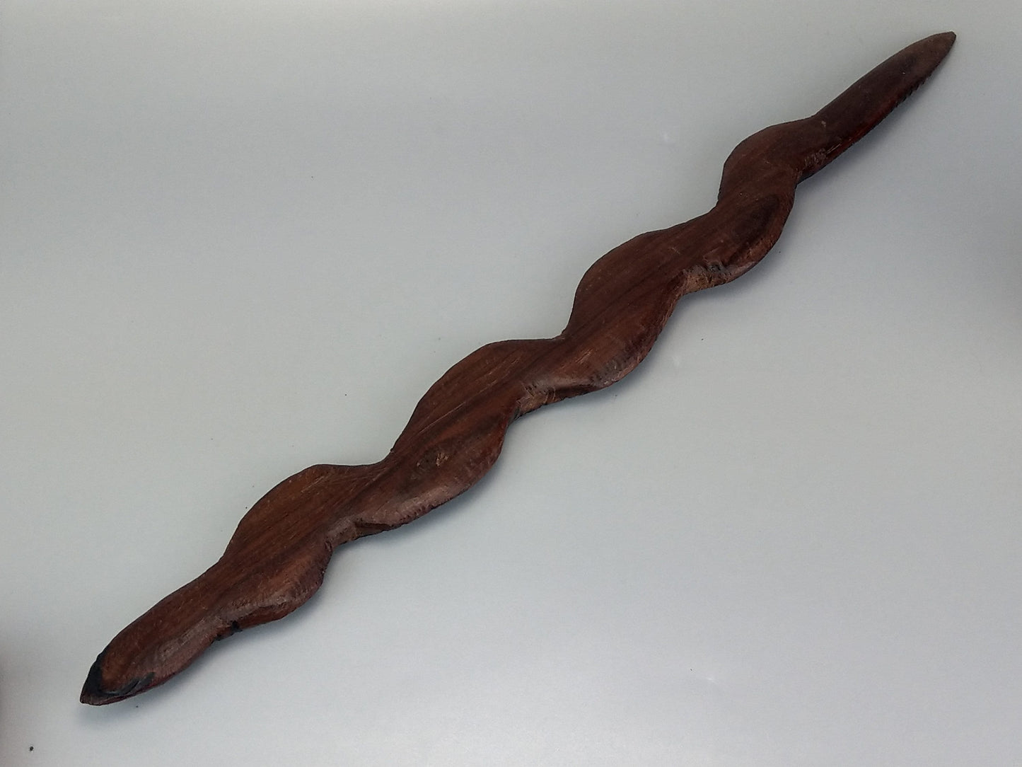 Aboriginal Art Wood Carved Snake Central Australia c1960