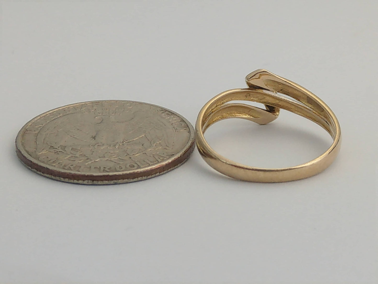 Vintage 9ct Gold Ring Knot Over Loop by George Stockwell